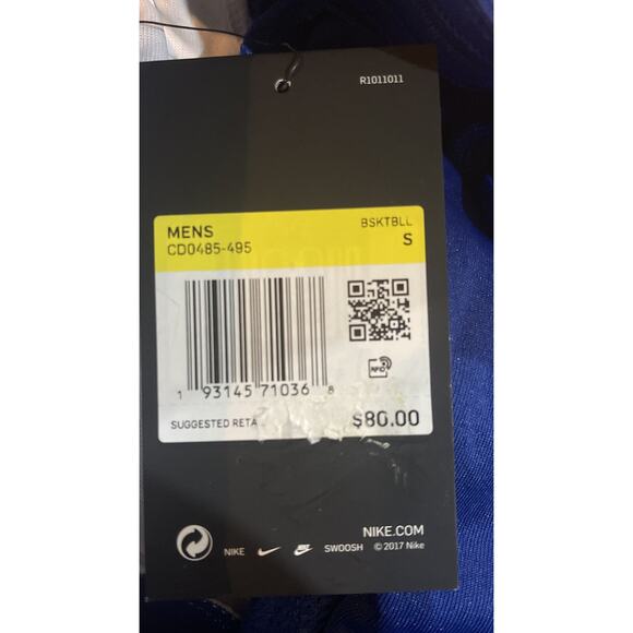 Nike Philadelphia 76ers Icon Edition Sz S Mens Shorts Rush Blue CD0485-495 - Picture 10 of 11